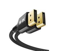 Lot De 2 Câbles Displayport 1.4 240 Hz 3 M/10Ft Dp1.4 Prise En Charge 8K @ 60Hz 4K @ 60Hz / 144Hz / 120Hz 5K @ 60Hz / 120Hz 2K @ 165Hz/240Hz Vesa Freesync G-Sync 32,4 Gbit/S Écran [YIN4183745]