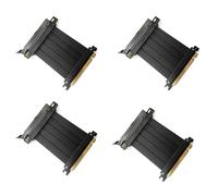 Lot de 2 câbles gainés LP4 Molex mâle vers CPU 8 broches (4+4) EPS-12 V 13 pouces