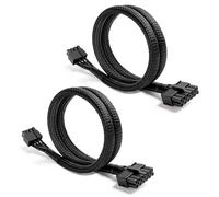 Lot de 2 câbles PCIE pour Be Quiet, PSU 8 broches vers connecteur PCIe 8 broches (6+2) mâle pour alimentation modulaire Be QuietModular Power Supply