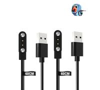Lot de 2 câbles pour montre intelligente Blackvie Z20 1,83", yystao stable, câble de charge magnétique USB, compatible avec Blackvie Z20