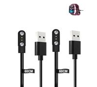 Lot de 2 câbles pour montre intelligente Blackview R50 1,85", yystao stable, câble de charge magnétique USB compatible avec Blackview R50
