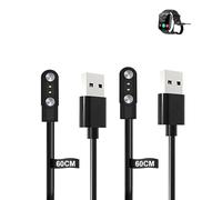 Lot de 2 câbles pour montre intelligente IOWODO R30PRO / R30Max 1,85", yystao stable, câble de charge USB magnétique compatible avec IOWODO R30PRO / R30Max