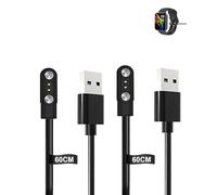 Lot de 2 câbles pour montre intelligente RUIMEN D1 1,85", yystao stable, câble de charge magnétique USB, compatible avec RUIMEN D1