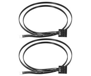 Lot de 2 câbles RGB pour ventilateur Wraith Prism LED RGB | Câble Syncs ARGB LED pour Box Ordinateur Refroidisseur CPU | Adaptateur Connecteur 4 broches | Câble de contrôle Processeur Ryzen 7 2700X