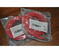 Lot de 2 Câbles RJ45 cat6 F/UTP 5 m rouge neuf