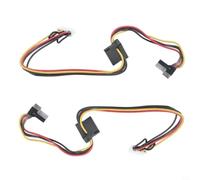 Lot de 2 câbles SATA 6 broches vers 2 ports pour câble SATA Acer, cordon de connecteur de disque dur de 37 cm avec bornes métalliques robustes Mise à niveau de l'ordinateur de bureau