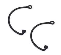 Lot de 2 câbles universels accessoires de couvercle de réservoir de carburant, accessoires de bouchon de réservoir de voiture, accessoires de couvercle d'essence en fil d'acier et silicone Noir