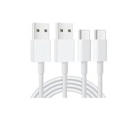 Lot de 2 câbles USB C - 1 m - Pour iPhone 17 15 Carplay - Câble USB A vers USB C - Charge rapide pour iPhone 17 16 15 Pro, Samsung Galaxy A55 A53 S24 S23 S22 S21 S20, Google Pixel, Hawei, PS5 Type C