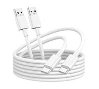 Lot de 2 câbles USB C [2 m ], câble de charge USB type C Charge rapide Compatible avec Samsung Galaxy S22 S21 S20 S10 S9 Plus Note 10 9 8, Google Pixel, LG, Huawei P10 P9, Sony Xperia XZ, blanc