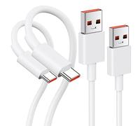 Lot de 2 câbles USB C pour Redmi Note 15 14 13 12 Pro+ 11 Pro, 120 W 6 A USB C, câble de charge rapide, charge USB vers USB C, câble de données de 1 m, pour Xiaomi 14 13 Pro 12T 11 Lite POCO X7 X6 Pro