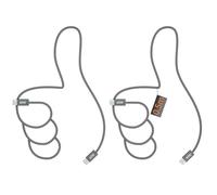 Lot de 2 câbles USB-C vers USB-C, 60 W, PD 3.0, charge rapide, compatibles iPhone 16/15, MacBook Pro, iPad Pro 2020, MacBook Air, Galaxy S24/S23, Huawei