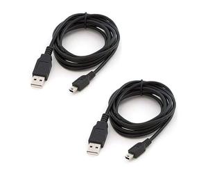 Lot de 2 Câbles USB Compatible with Texas Instruments TI-83 Premium CE, Python, TI-84, TI-Nspire CX, Transfert de Données et Recharge