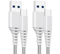 Lot De 2 Câbles Usb De Type C, 2 M, 3 M, Pour Xiaomi Note 10 9 8 Pro 10S 9S 7 8T, Mi 11T 11 10T Lite Pro Ne, Huawei P20 P30, Gigaset Gs4.3A Type C Câble De Charge Rapide Et Câble De Données[L4134]