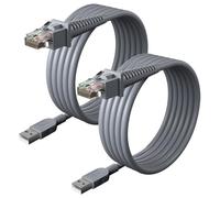 Lot de 2 câbles USB GD4130 pour lecteur de codes-barres Datalogic GD4500 GD4310 GD4300 GD4330 GD4410 GD4430 GD4400 GPS4490 GD4590 GD4555 90-BK GG Cordon D4590BK QD2131 QD2430 GD4590HD GD4590 GD4132