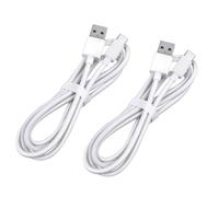 Lot de 2 câbles USB type compatible avec Jabra Elite 85h de 1 m, idéal comme câble de charge ou de données