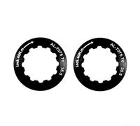Lot de 2 cache-anneaux de volant d'inertie de vélo en aluminium 7075 pour cassettes 11T, design antidérapant (noir)