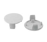 Lot de 2 cache-bobines de rechange F016F05384 pour débroussailleuse Bosch afs 23-37 avec couvercle en ABS robuste gris