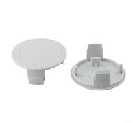 Lot de 2 cache-bobines de rechange pour débroussailleuse sans fil Bosch AFS- 23-37, système d'alimentation automatique, fixation ABS sans couture, gris, facile à installer, outil de jardin de rechange