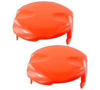 Lot de 2 cache-bobines de rechange pour GARDENA pour batterie SmallCut 300/300, EasyCut Li18/23, ComfortCut Li18/25, protection de ligne en ABS durable, facile à clipser