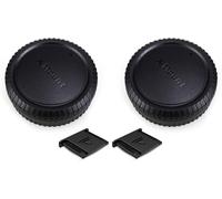 Lot De 2 Cache Boitier Et Bouchon Avant Pour Fujifilm X Mount Caméras Et Objectifs, Pour Fujifilm X-M5 X-T3 X-T4 X-S20 X-S10 X-T50 X-T30 X-T20 X-T200 X-T100 X-H1 X-Pro3/Pro2 X-E4 X[GOP6253065]
