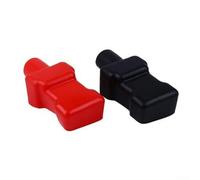 Lot de 2 cache-bornes de batterie pour voiture, moto, camion
