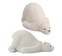 Lot de 2 cache-boulons pour WC Bear - 10,41 x 6,6 x 5,08 cm