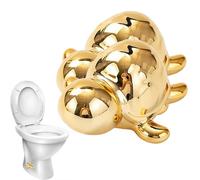 Lot de 2 cache-boutons en céramique en forme de tortue de mer, capuchons décoratifs à vis pour toilettes en forme de tortue de mer, pièces de rechange pour salle de bain Se-a Turtlethe WC