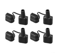 Lot de 2 cache-câbles de batterie 50 A en PVC avec capuchon pour panneau solaire de caravane 4 roues motrices, noir (4 pièces-noir)