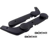 Lot de 2 cache-emblèmes de moteur Noir compatible pour Piaggio Vespa Ciao