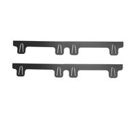 Lot de 2 cache-espace pour cuisinière, protection de remplissage d'espace pour four en acier inoxydable, kit de remplissage de garniture de cuisinière réglable, pour les espaces