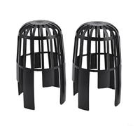 Lot de 2 cache-gouttières en maille plastique pour balcon, extérieur, eau de pluie, anti-feuilles