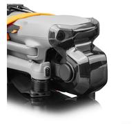 Lot de 2 cache-objectifs à cardan pour DJI Air 3S, capuchon de protection anti-collision en polycarbonate avec boucle fixe, bouclier anti-poussière pour appareil photo, jaune/marron