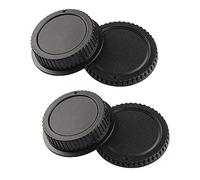 Lot de 2 cache-objectifs avant et arrière pour Canon 2000D 1300D 90D 80D 77D 6D Mark II/I, 5D Mark IV/III/II Kit EF, EF-S