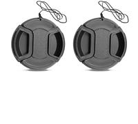 Lot de 2 cache-objectifs de 52 mm compatibles avec objectif Nikon NIKKOR AF-S 18-55 mm, compatible avec Canon EF-M 18-55 mm 55-200 mm