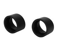 Lot de 2 cache-oculaires de rechange en caoutchouc souple de 36 mm de diamètre pour microscope stéréo (angle plat) (KP-H1 biseauté)