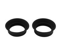 Lot de 2 Cache-oculaires Pliables en Caoutchouc Souple pour Microscope Monoculaire Binoculaire, Oculaire de Lunette avec Portée Applicable de 28 à 32 Mm