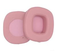 Lot de 2 cache-oreilles de rechange pour casque Siberia S21 en cuir protéiné avec six trous pour une meilleure ventilation (rose)