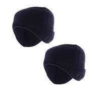 Lot de 2 Cache-oreilles en Polaire Unisexe pour Femmes Et Hommes Bandeau Enveloppant pour Cheveux Bandeau Couvert pour Oreilles Polaire Coupe-vent Chaud