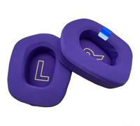 Lot de 2 cache-oreilles infusés de gel rafraîchissant pour casques LOGITECH G733 G335 - Design respirant et léger - 33 g chacun - Violet