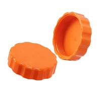 Lot de 2 cache-ports de vidange pour pompes à sable orange vif avec filetage résistant de 60 mm - Accessoire de piscine - Pièces de rechange pour ventilateur de filtre à sable