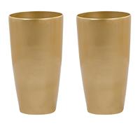 Lot De 2 Cache-Pots Dorés D 32 Cm Tseria Doré