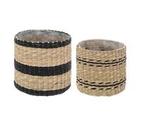 Lot de 2 Cache-Pots "Lumhiv" 16cm Naturel