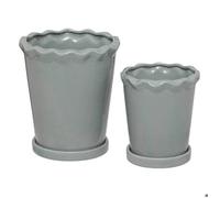 Lot de 2 cache-pots ""Wild"" H21/16cm - Atmosphera Créateur d'intérieur