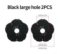 Lot de 2 cache-trous d'essuie-glace de voiture en PVC souple offrant une protection contre la neige, les feuilles et les débris