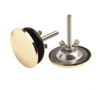 Lot de 2 cache-trous d'évier en acier inoxydable et alliage de zinc, compatibles avec 12 trous de 49 mm, pour une mise à niveau facile de la cuisine (gris)