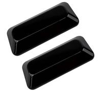 Lot de 2 cache-trous noirs C00290731 pour couvercle de plaque de cuisson compatible avec Hotpoint Ariston Indesit PC640 PC750-43 x 19 x 7 mm