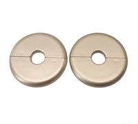 Lot de 2 cache-tuyaux de radiateur 2 7 de diamètre trou de 15 mm conçus pour s'adapter aux radiateurs et tuyaux d'eau existants (doré)