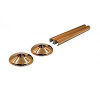 Lot de 2 cache-tuyaux de radiateur Talon or rose/cuivre pour tuyaux de 15 mm