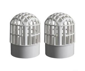 Lot de 2 cache-tuyaux en PVC avec maille respirante et paroi épaisse pour une meilleure protection des canalisations extérieures (pour 110 mm)