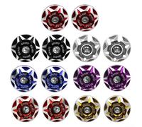 Lot de 2 cache-vis de plaque d'immatriculation spécifiques à la moto, fabriqués en alliage d'aluminium usiné CNC de précision